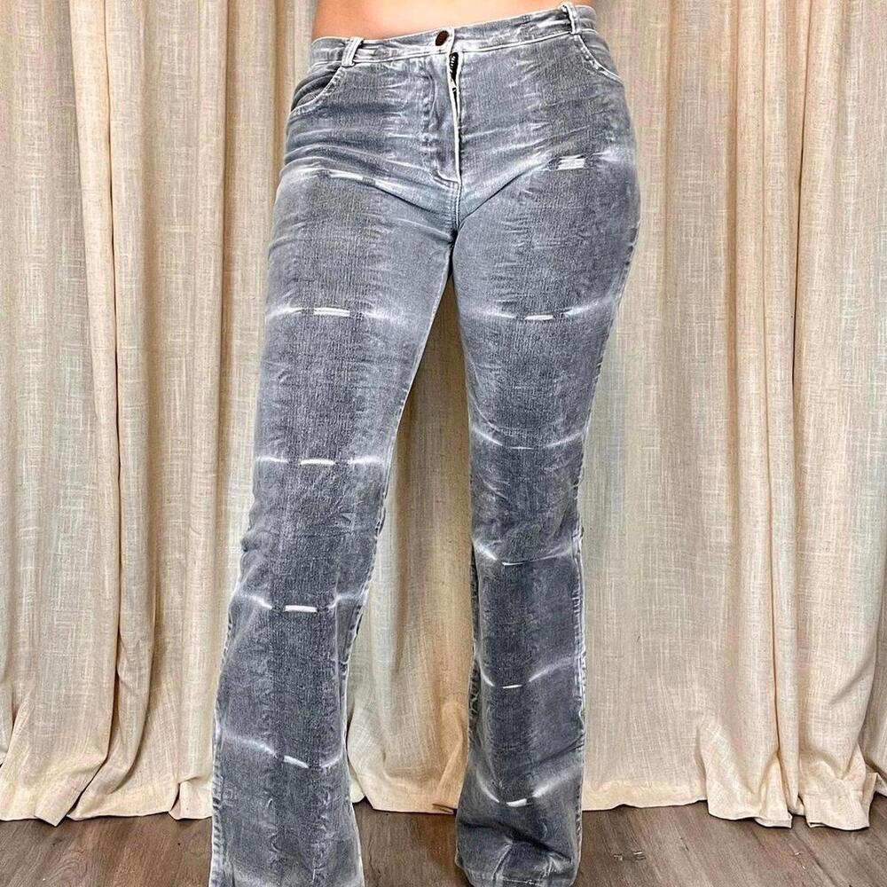 Bebe Gray Relaxed Bootcut Jeans